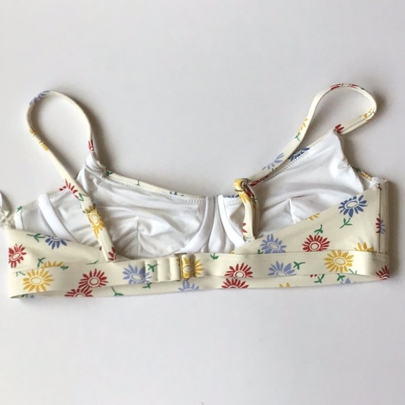 Madewell Second Wave Sunny Floral Bikini Top - Picture 6 of 10